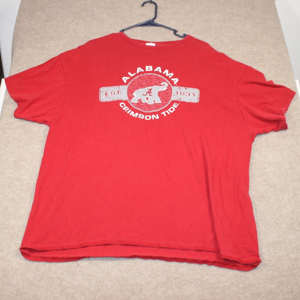 Alabama Crimson Tide T Shirt Mens 2XL Red Delta Pro Weight Graphic Tee NCAA Bama